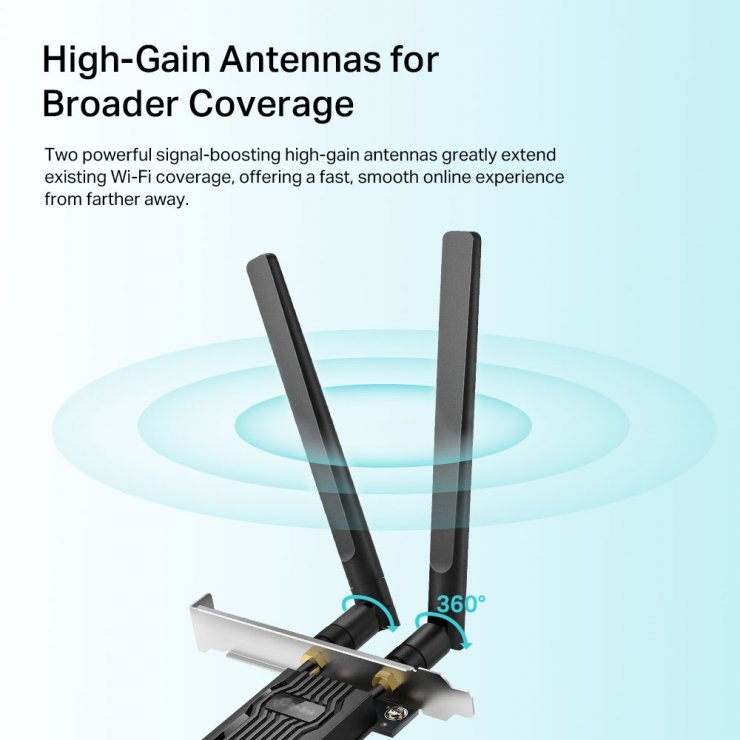 Imagine PCI Express AX1800 Wi-Fi 6 Bluetooth 5.2, TP-LINK ARCHER TX20E